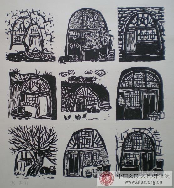 地县7期校友刘宏祥版画作品展在延安举办