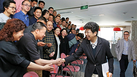 中国文联党组书记、副主席赵实与中青十班学员座谈“文艺工作者的使命与担当”
